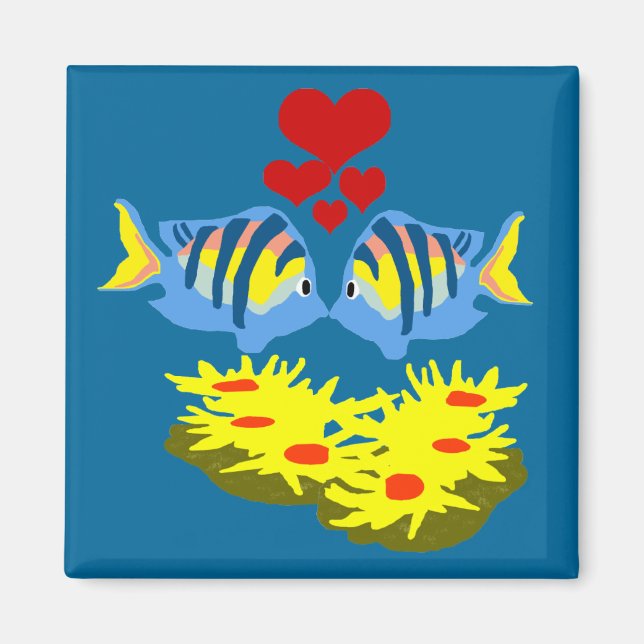 sergeant Major fish kissing magnet (Framsidan)