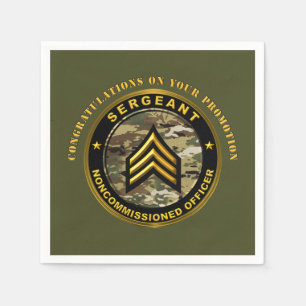 Sergeant Promotion SGT Pappersservett