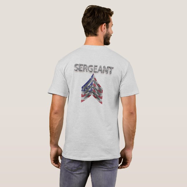 Sergeant Rank T Shirt (Hel baksida)