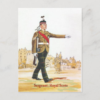 Sergeant, Royal Scots vakter Vykort