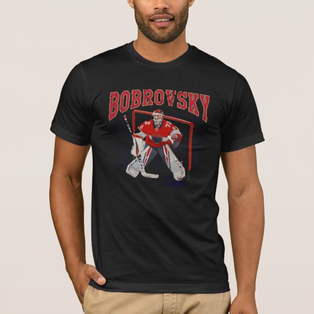 Sergei Bobrovsky Ice Hockey Player T Shirt (Framsida)