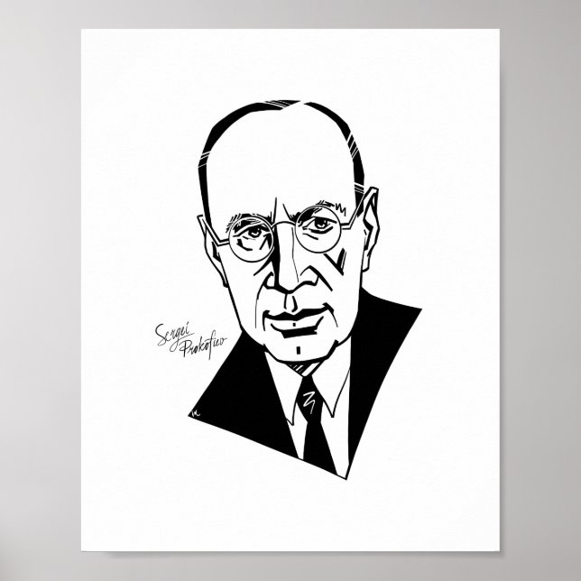 Sergei Prokofiev Poster (Framsidan)