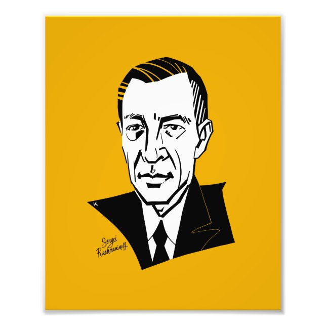 Sergei Rachmaninoff Fototryck (Framsidan)