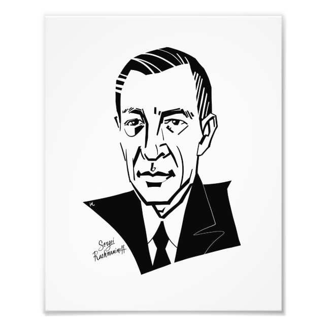 Sergei Rachmaninoff Fototryck (Framsidan)