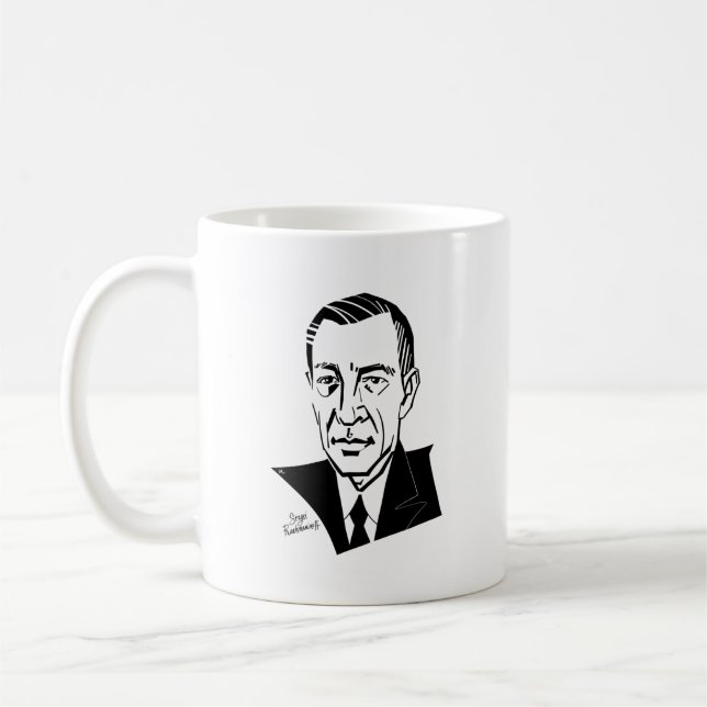 Sergei Rachmaninoff Kaffemugg (Vänster)