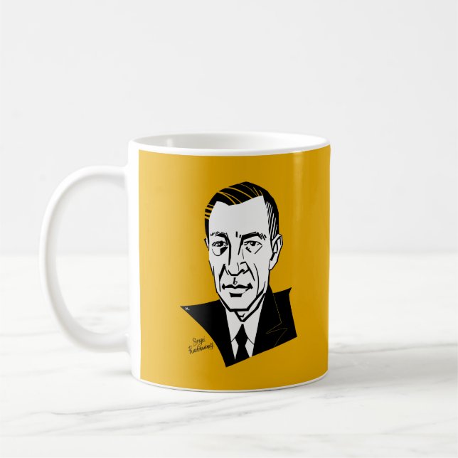 Sergei Rachmaninoff Kaffemugg (Vänster)