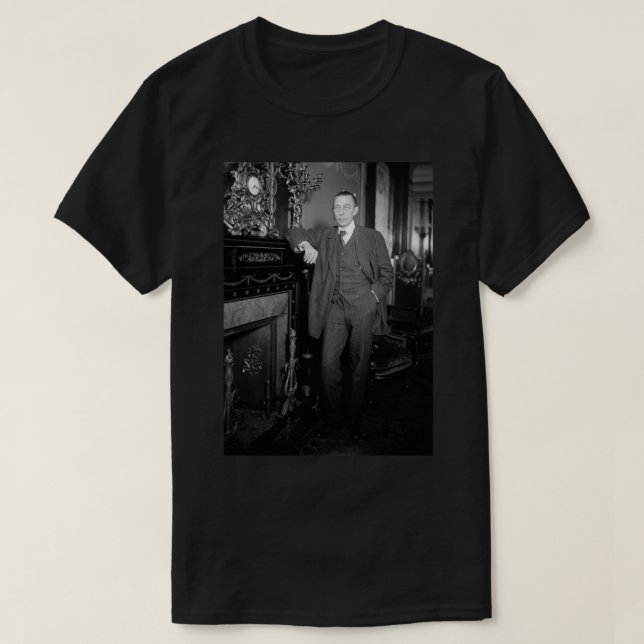 Sergei Rachmaninoff Porträtt - Circa 1915 Photogra T Shirt (Design framsida)