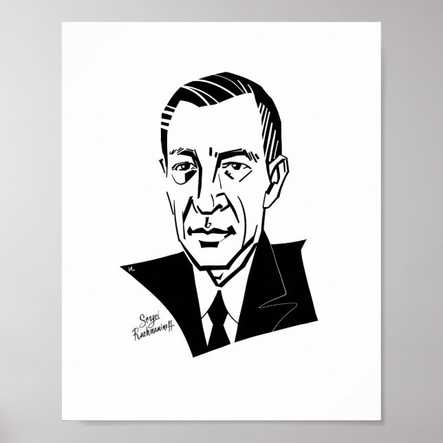 Sergei Rachmaninoff Poster (Framsidan)