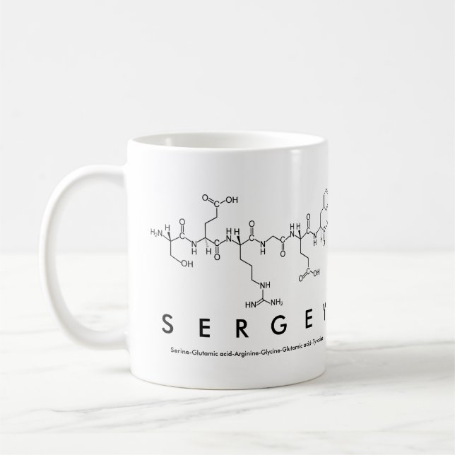Sergey peptide namn mugg (Vänster)