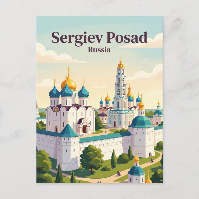 Sergijev Posad Ryssland Vykort (Framsida)