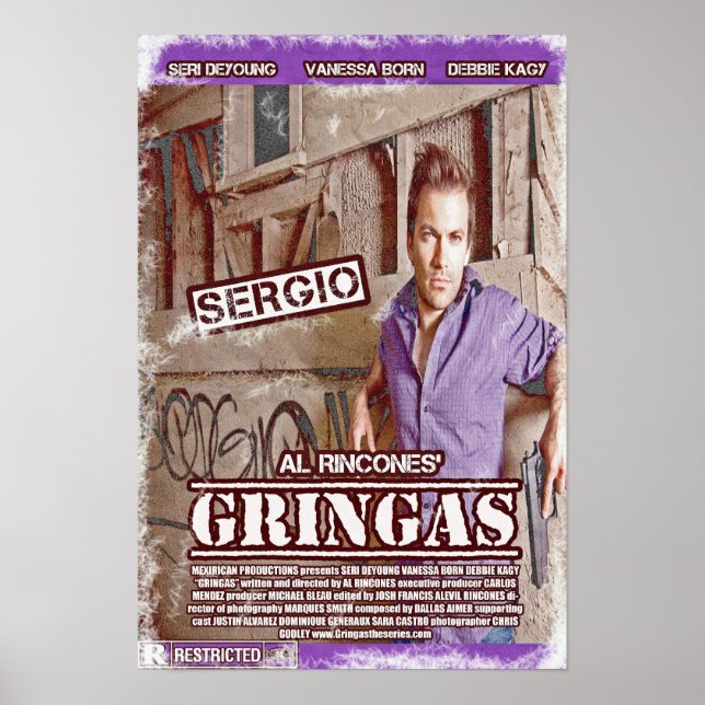 Sergio - Gringas Movie Poster (Framsidan)