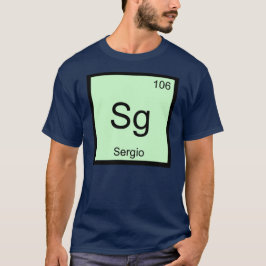 Sergio Namn kemi Inslag Periodic Bord Tröja
