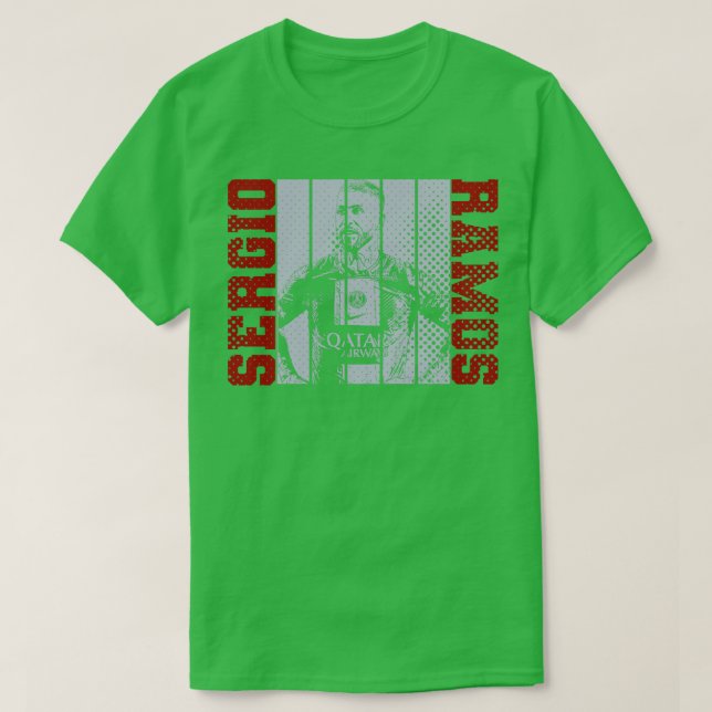 Sergio ramos PSG-spelare T Shirt (Design framsida)