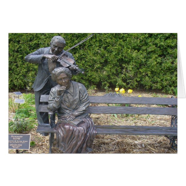 Sergranat äldre par Botanical Garden Hälsningskort (Framsidan Horizontal)