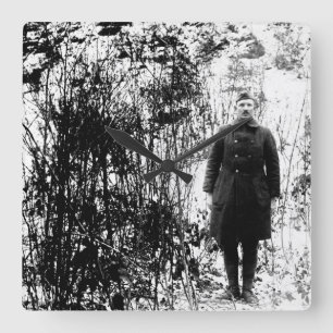 Sergt. Alvin C. York, 328. Infantry_War avbildar Fyrkantig Klocka