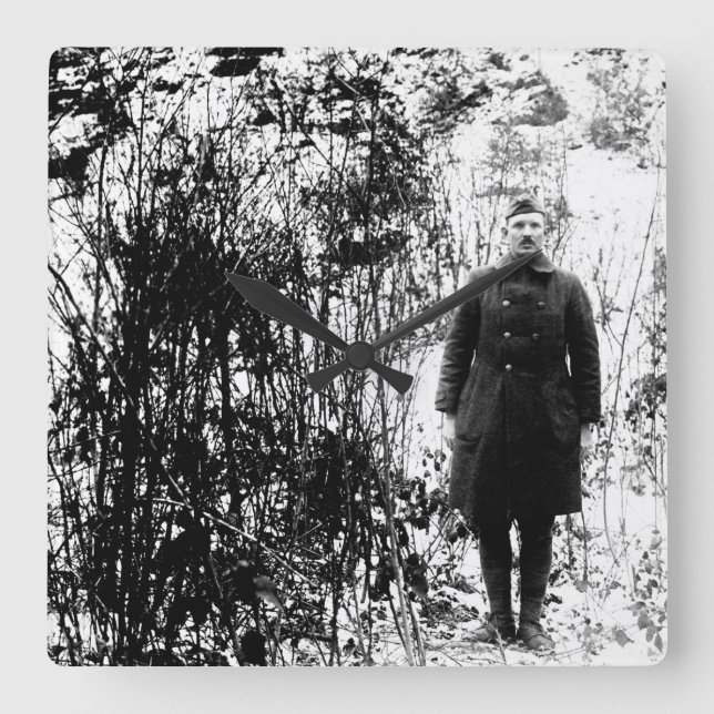 Sergt. Alvin C. York, 328. Infantry_War avbildar Fyrkantig Klocka (Framsida)