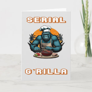 Serial G'rilla Master BBQ Griller Roligt Pun Kort