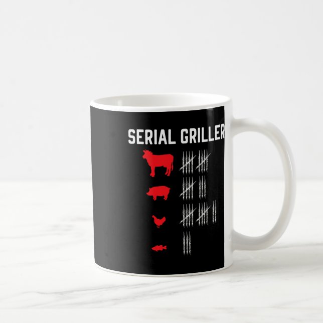 Serial Griller Grilling Grillmaster Rbecue Bbq Kaffemugg (Höger)