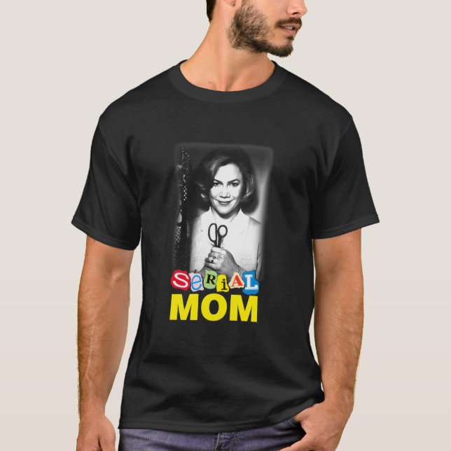 Serial Mamma! V-ringad T Shirt (Framsida)