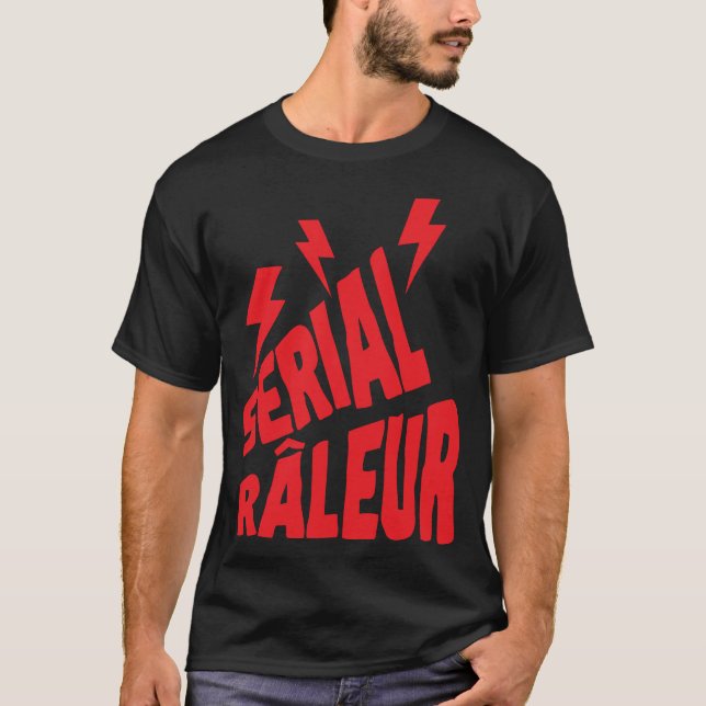 serial raleur citation humour eclair t shirt (Framsida)