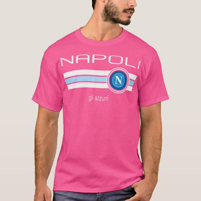 Serie A - Napoli (Home Light Blue) T Shirt (Framsida)
