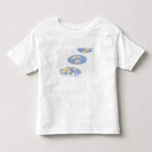 Serie av illustrationer av jord t-shirt