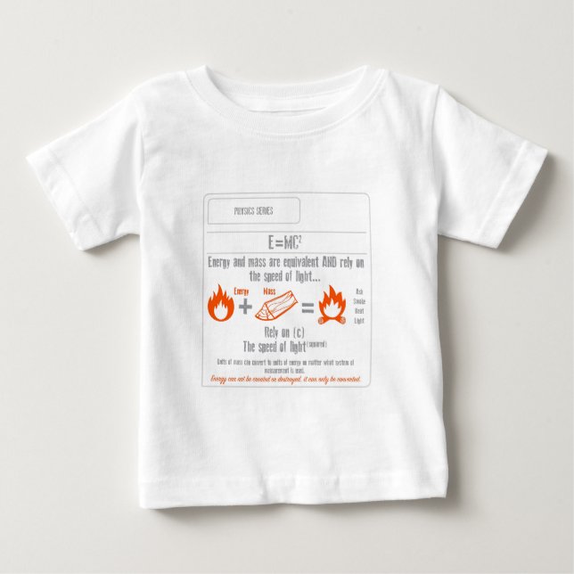 Serie för fysik E = mc2 Tee (Framsida)