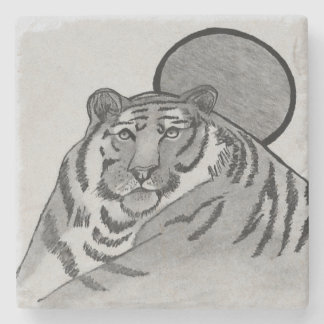 Serie för Medlin djurliv"tiger" Stenunderlägg