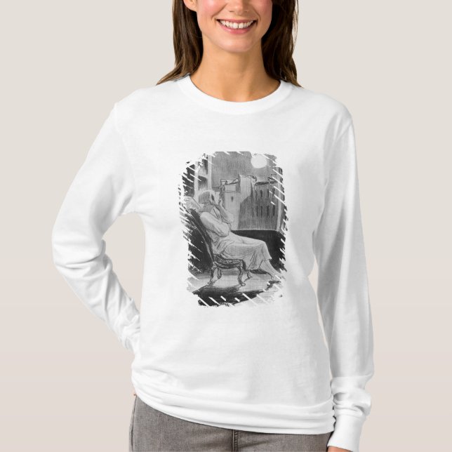 Serie "Les Bas-Bleus", nolla-måne T Shirt (Framsida)