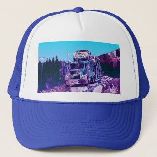 Serie med stora personbilar som transporterar Truc Keps