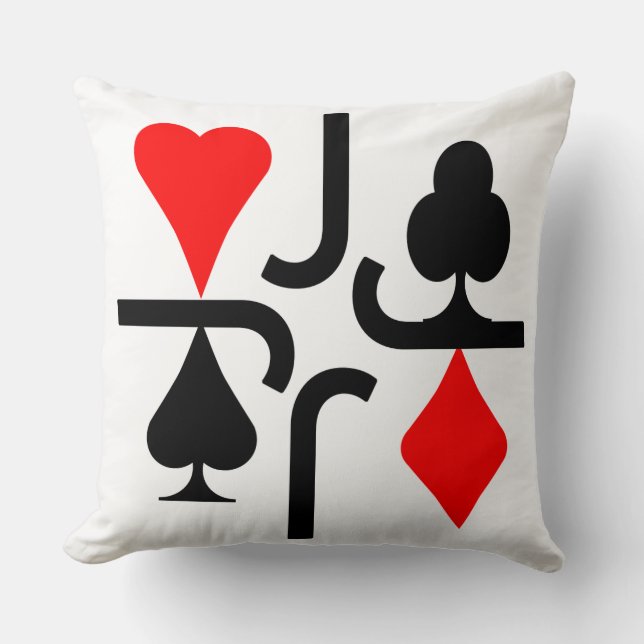 SERIE POKER CARTA J RED & BLACK ENMPLE KUDDE (Framsida)