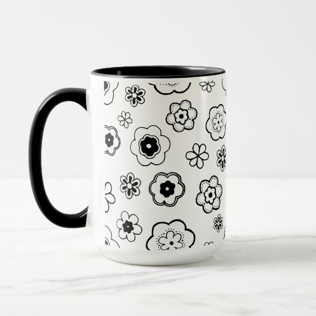 serieblommor kaffemugg (Vänster)