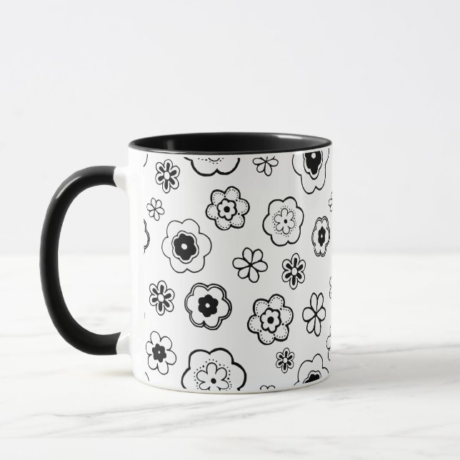 serieblommor kaffemugg (Vänster)