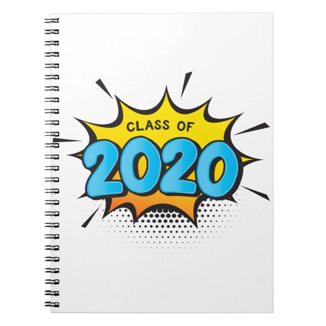 SERIEBOK modern typografi retro klass 2020 Anteckningsbok (Framsidan)