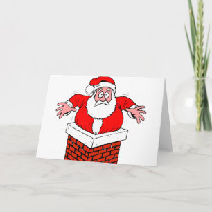 seriefigur tomte fast i skorstenen kort