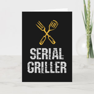Seriegallrare Grill BBQ-mästare Grillsilvrer Kort