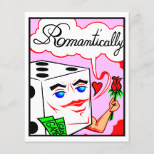 Seriekort #2084 Lucky Dice Konsttryck