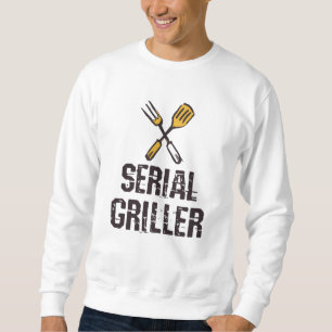 Seriell griller Grill BBQ Master Grill cutlery Lång Ärmad Tröja
