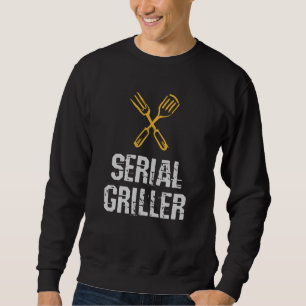 Seriell griller Grill BBQ Master Grill cutlery Lång Ärmad Tröja