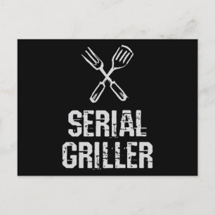 Seriell griller Grill BBQ Master Grill cutlery Vykort