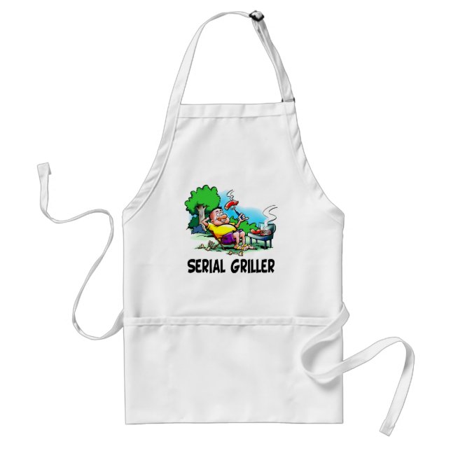 Seriell GrillerBBQ-fanatiker Förkläde (Framsidan)