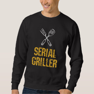 Seriell grillmästare Grill BBQ bestick Lång Ärmad Tröja