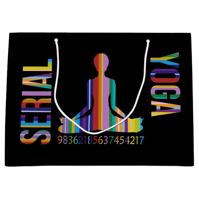 seriell yoga - presentpåse (Framsidan)