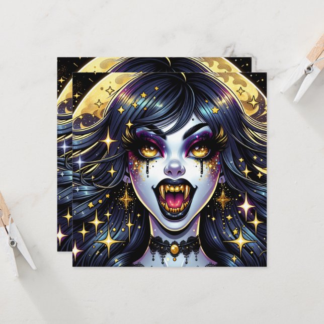 Seriemagasin-stil vampyr Halloween-fest  (Fram/Back In Situ)