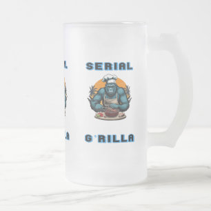 Seriemördare G'rilla Master BBQ Grillare Kul Punsc Frostat Ölglas