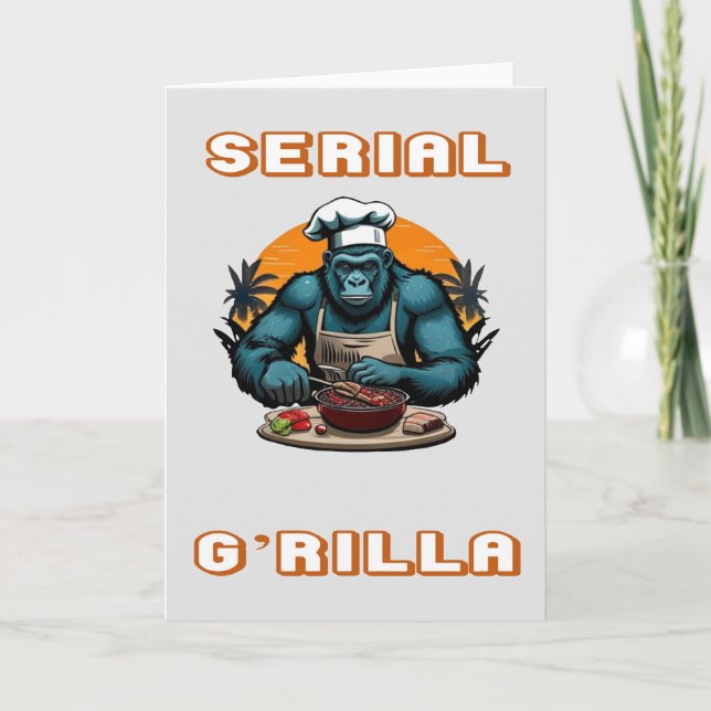 Seriemördare G'rilla Master BBQ Grillare Kul Punsc Kort (Framsida)