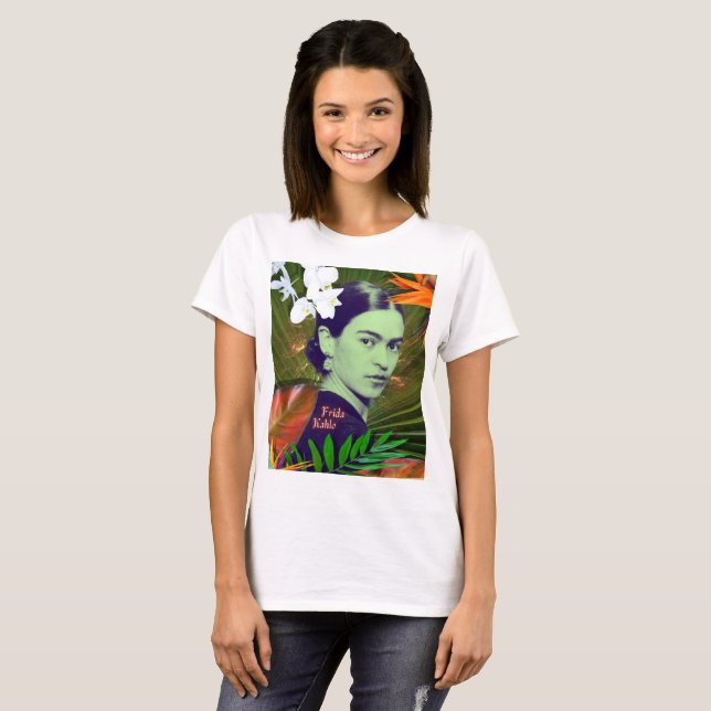 Serien Frida Kahlo #4 T Shirt (Hel framsida)