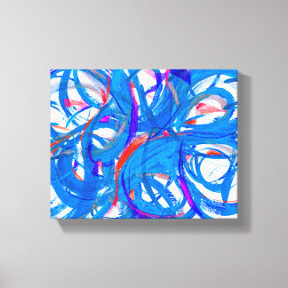 series blue emotions - abstract 977 canvastryck