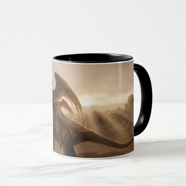Seriestilad Inanna med dinosaurie  Mugg (Framsida höger)