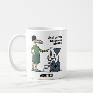 Serietecknad kvinna ingenjör kaffemugg